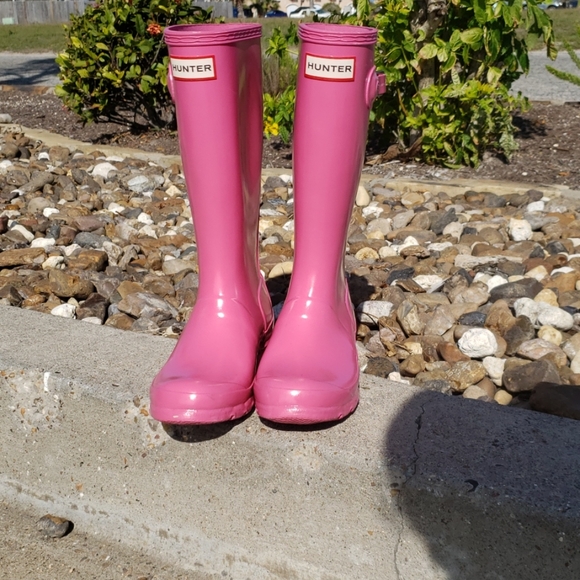 Hunter Other - HUNTER TALL RAIN BOOTS - PINK
